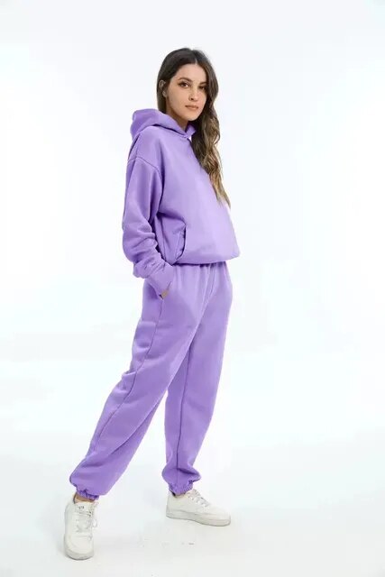 Women's hoodie and jogging set