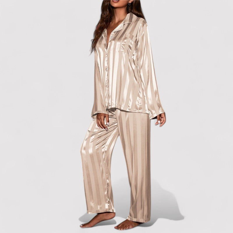 Women's Stylish Silk Pyjama Set