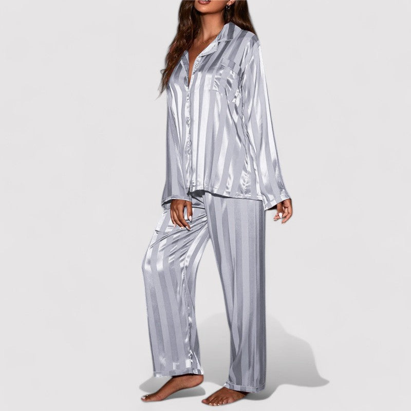 Women's Stylish Silk Pyjama Set