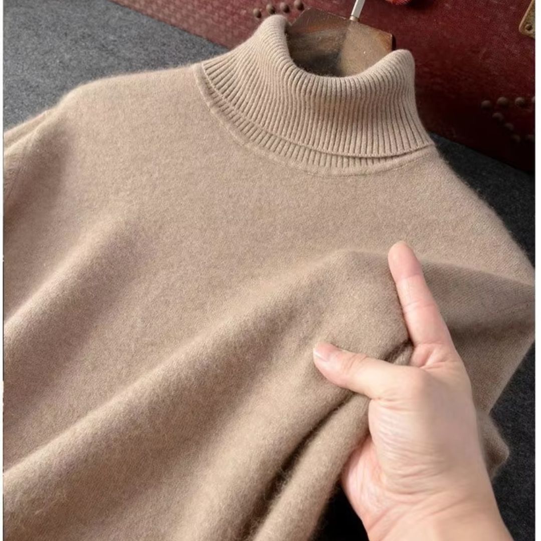 Men's Cashmere Wool Turtleneck Sweater