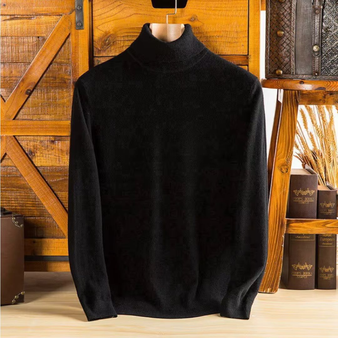 Men's Cashmere Wool Turtleneck Sweater