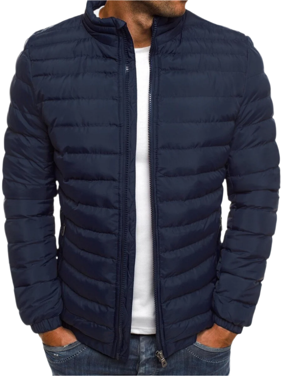 Men's fashionable quilted jacket2