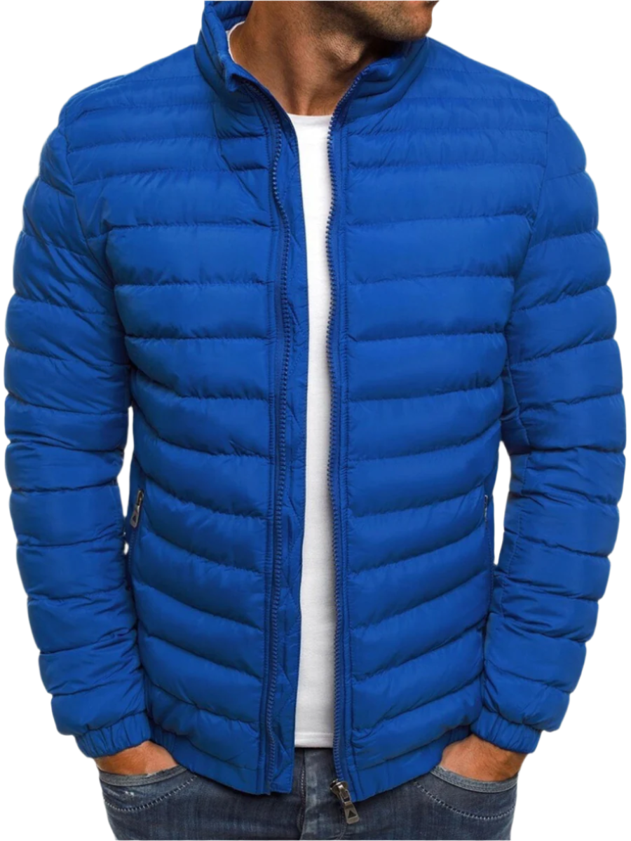 Men's fashionable quilted jacket3