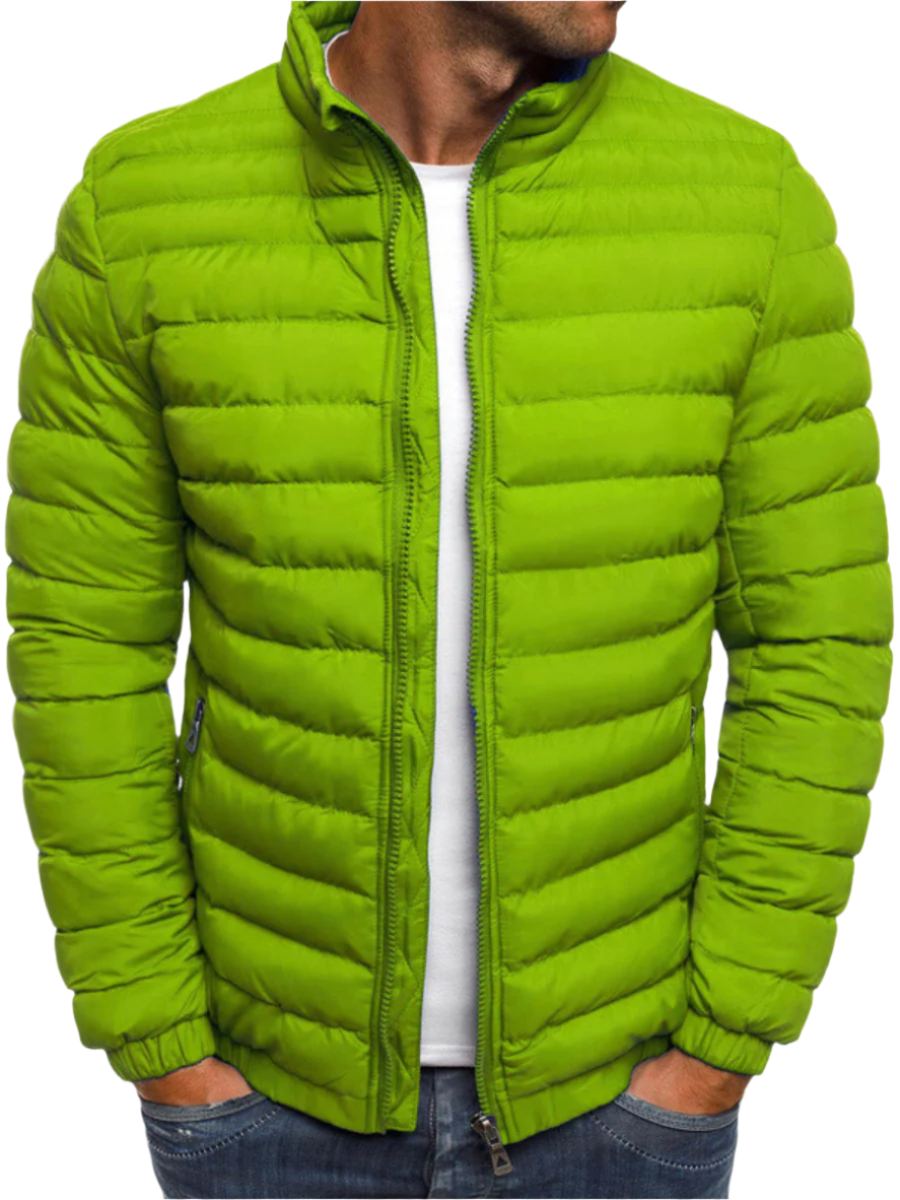 Men's fashionable quilted jacket4