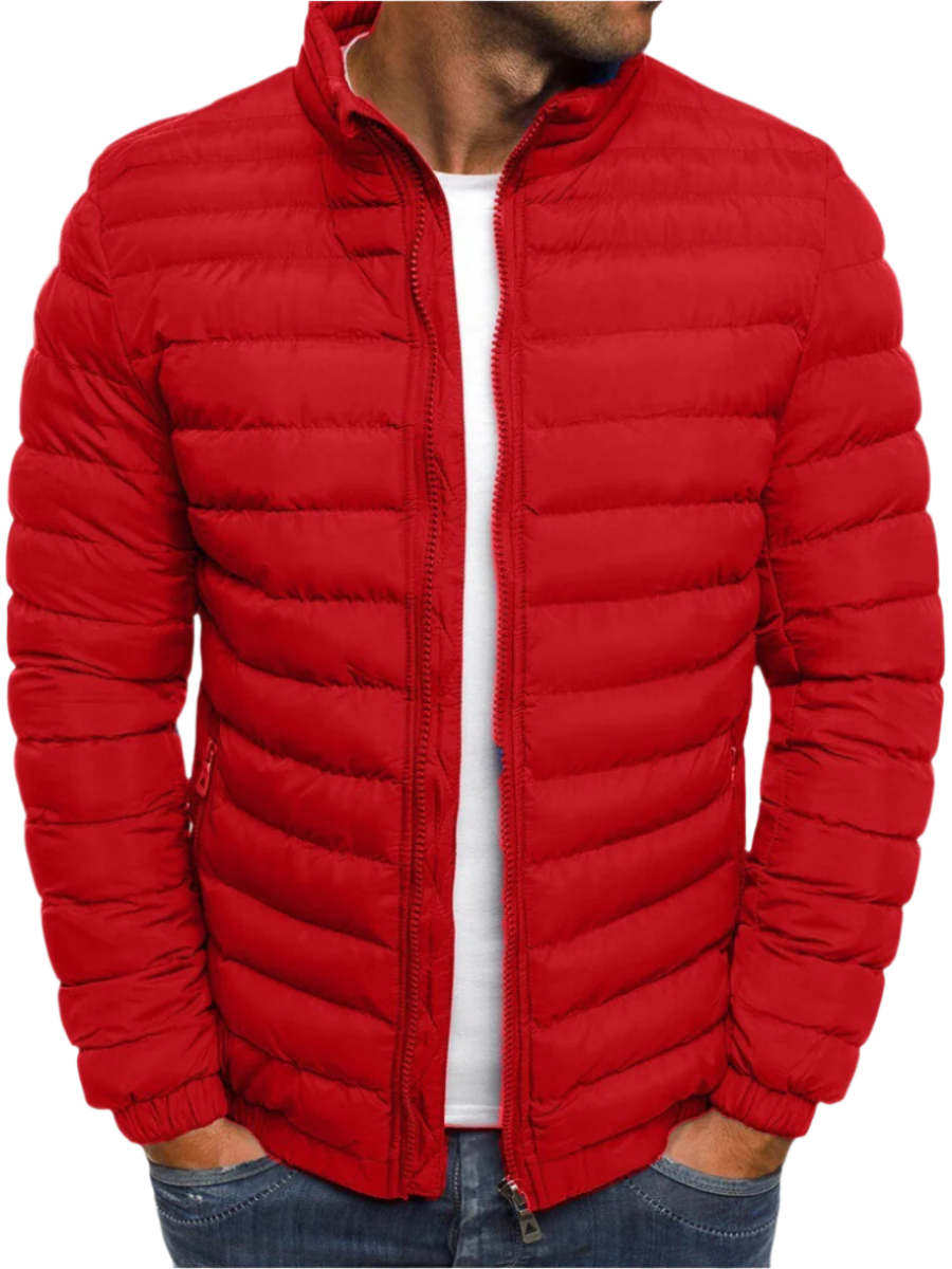 Men's fashionable quilted jacket5