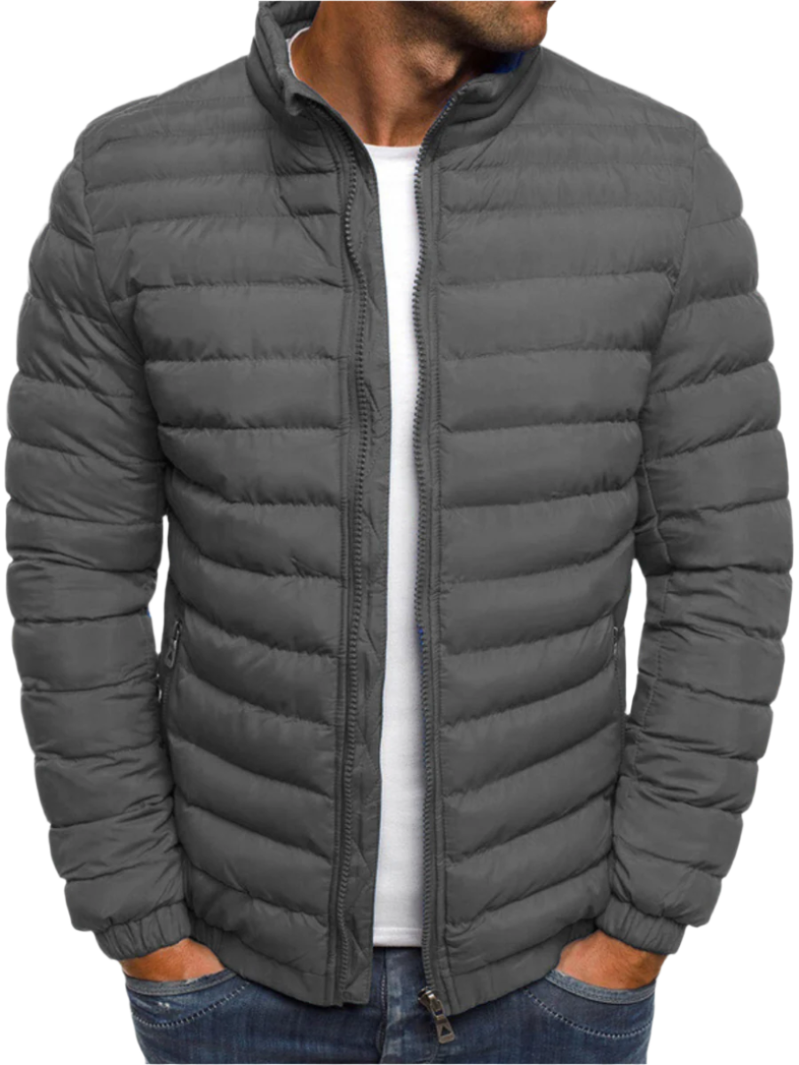 Men's fashionable quilted jacket6