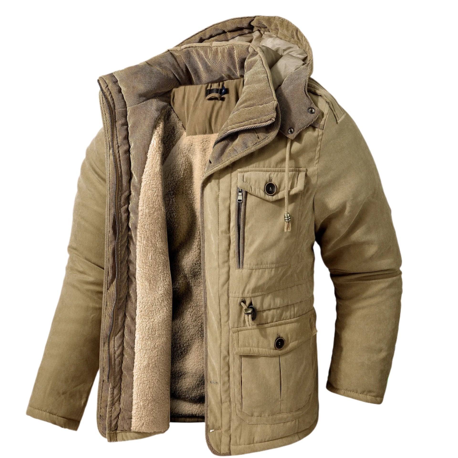 Men's multi-pocket winter jacket5