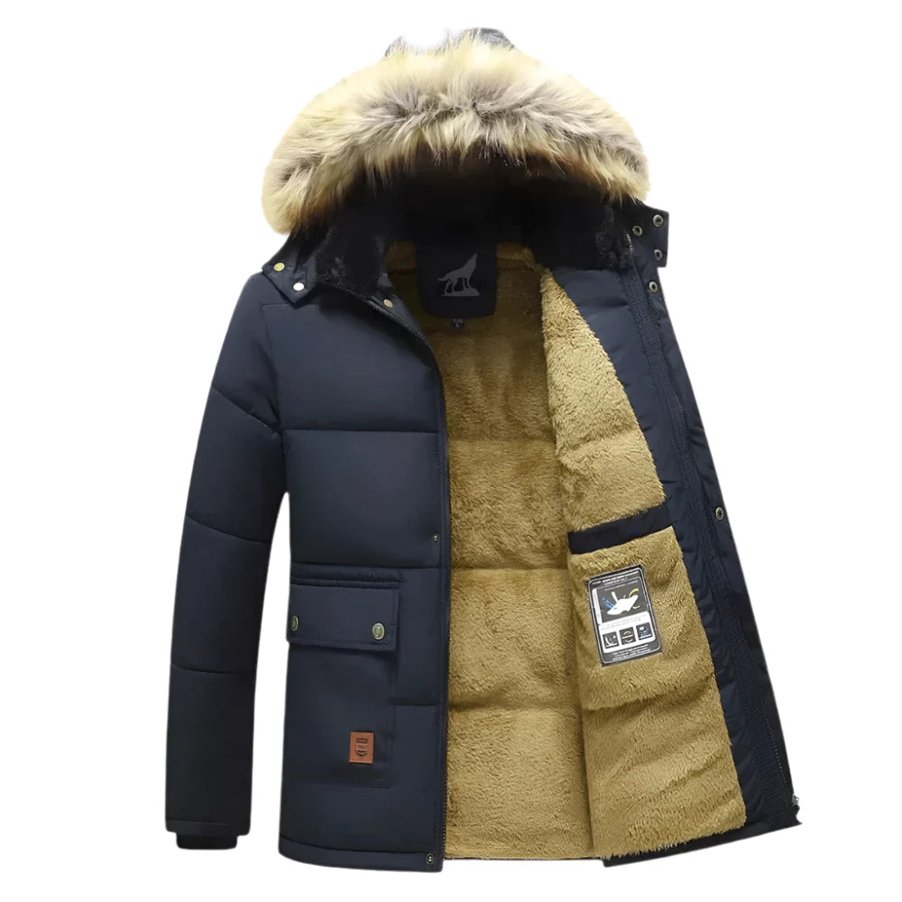 Men's winter parka with hood2