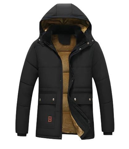 Men's winter parka with hood3