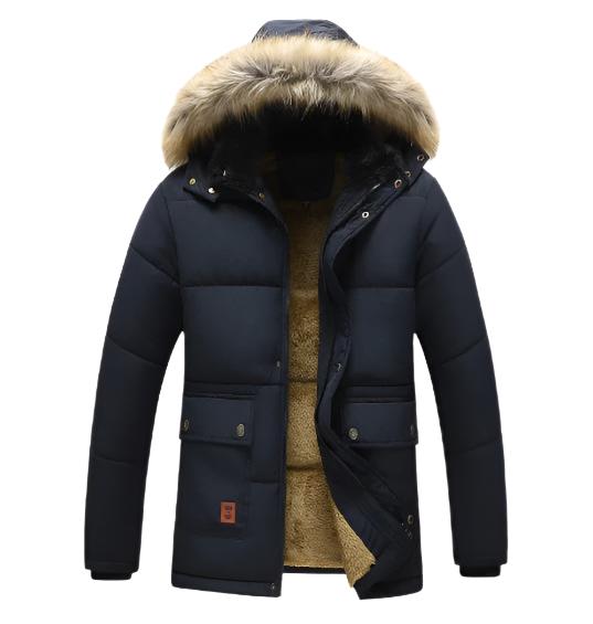 Men's winter parka with hood4