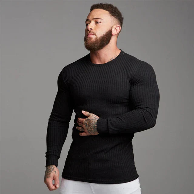 Men's Slim Fit Cashmere Round Neck Sweater