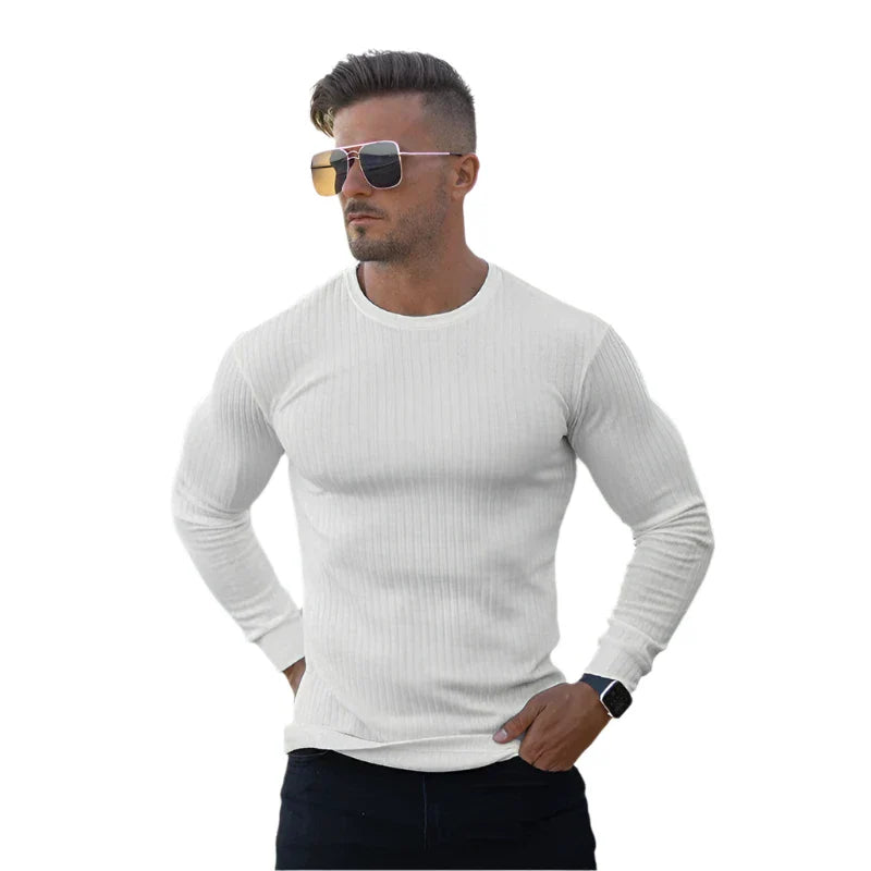 Men's Slim Fit Cashmere Round Neck Sweater