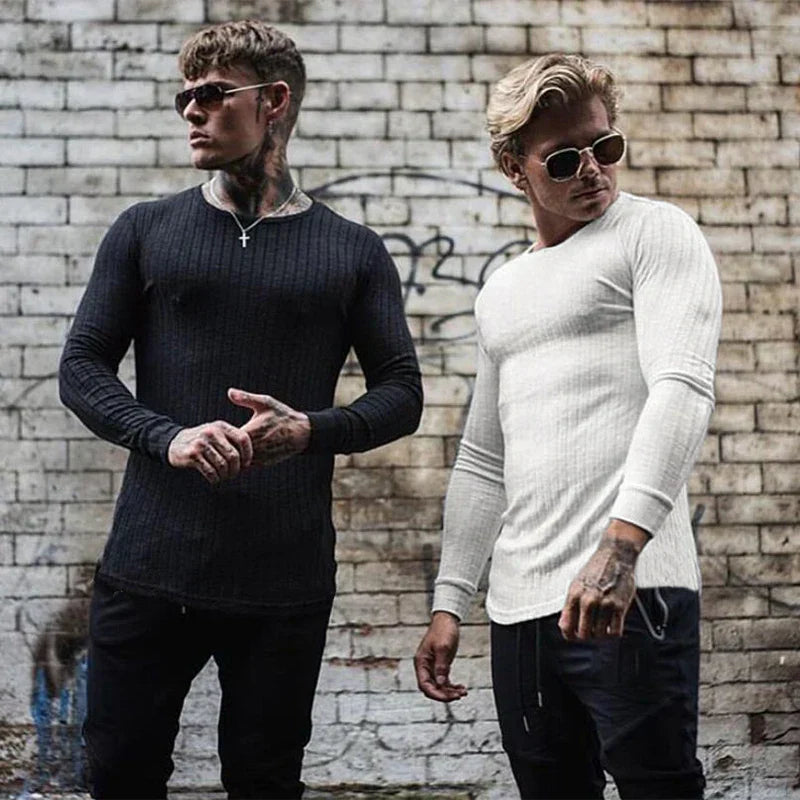 Men's Slim Fit Cashmere Round Neck Sweater