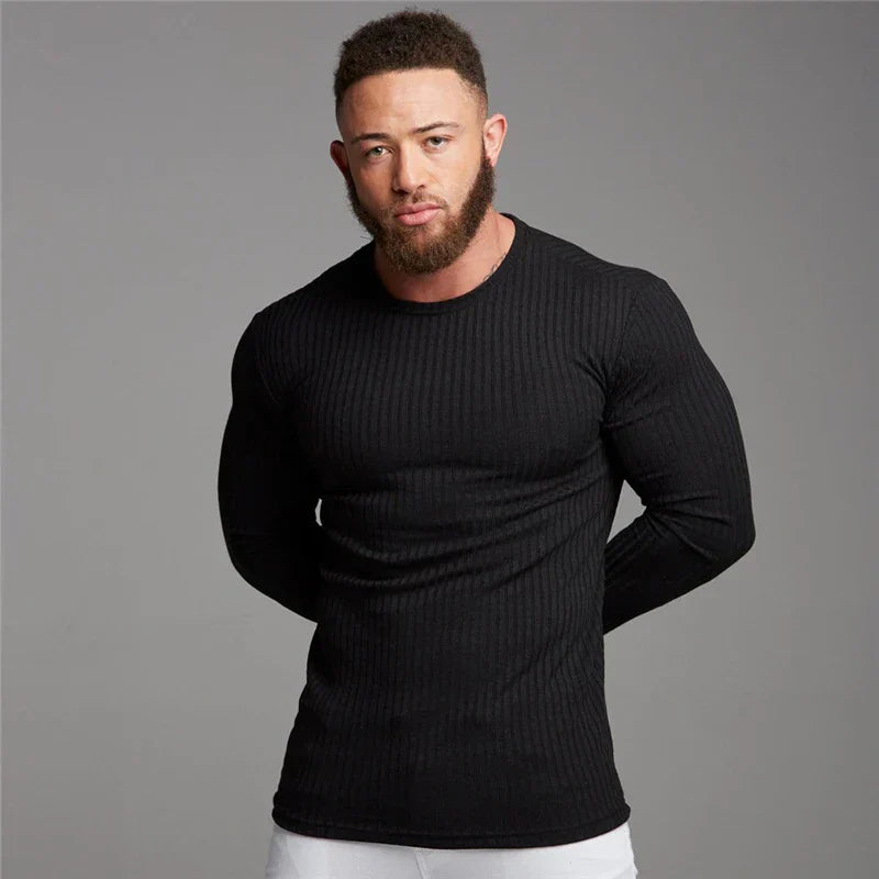 Men's Slim Fit Cashmere Round Neck Sweater