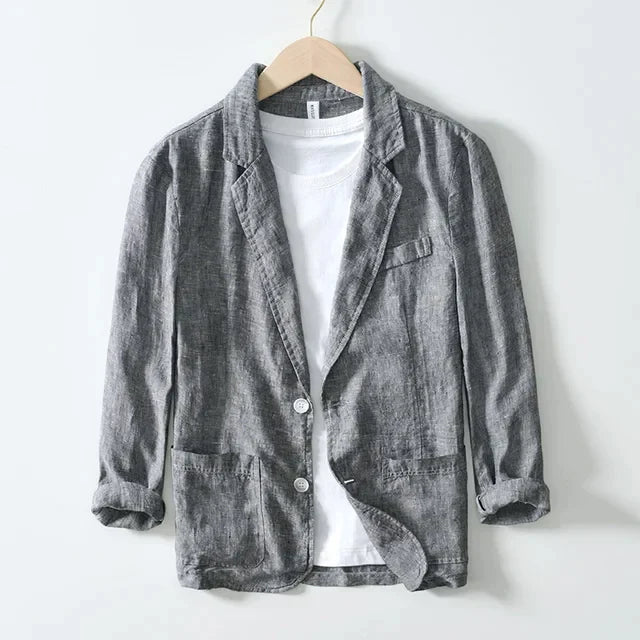 Men's Casual Linen Blazer