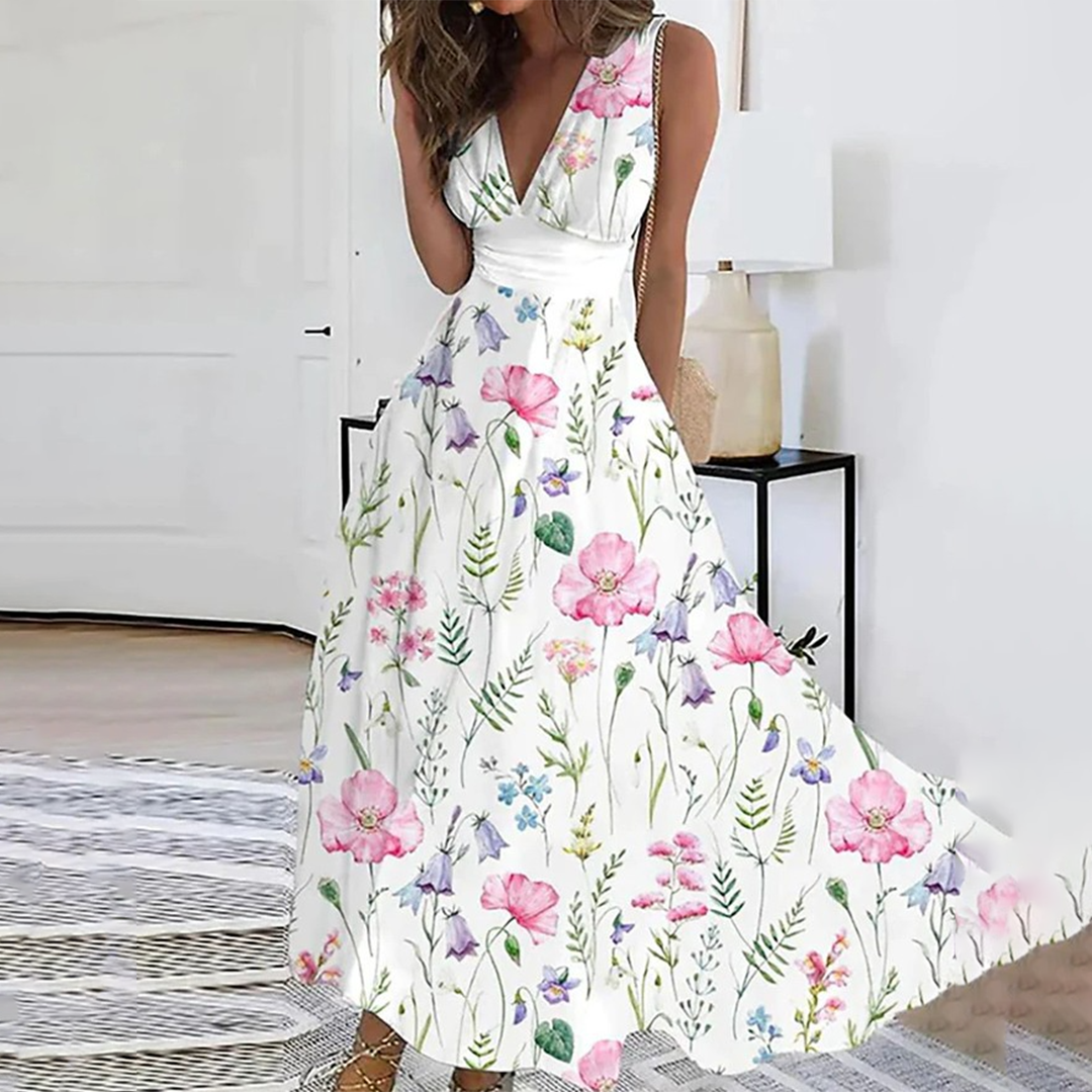 Floral Maxi Dress Fit for Women