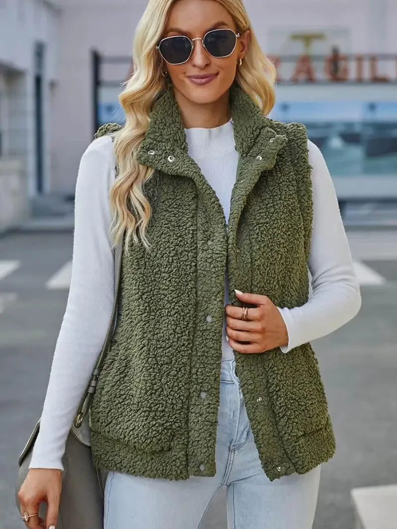 Women's Lambswool Vest for Cozy Comfort