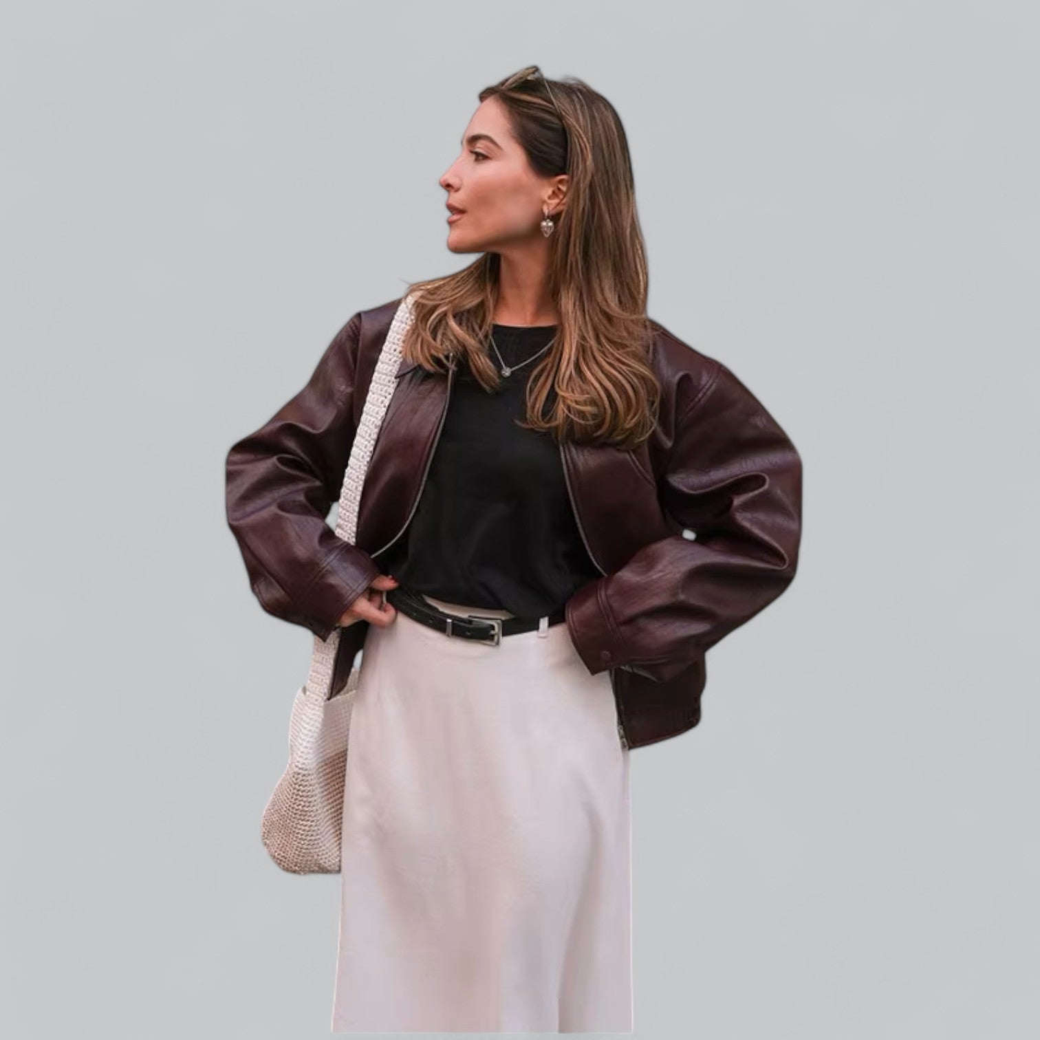 Vintage Leather Jacket for Women