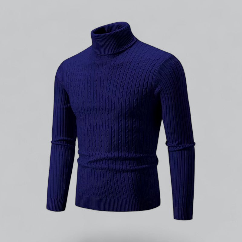 Men's Turtleneck Pullover Soft Knit Sweater