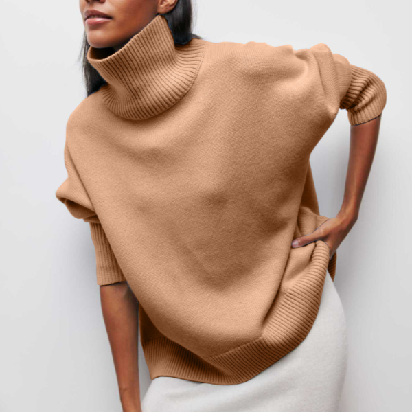 Turtleneck jumper for women