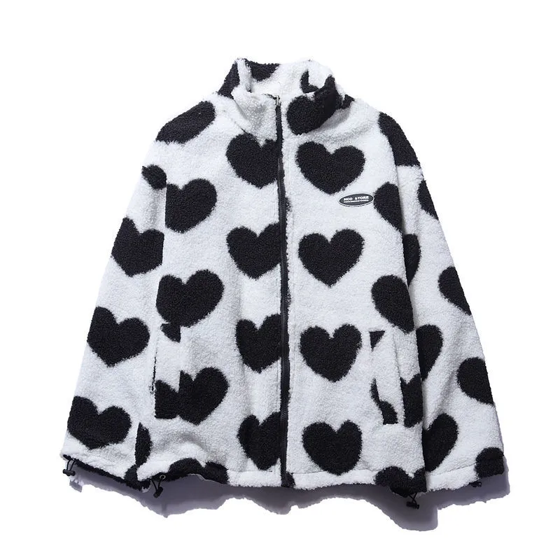 Women's Heart-Pattern Jacket