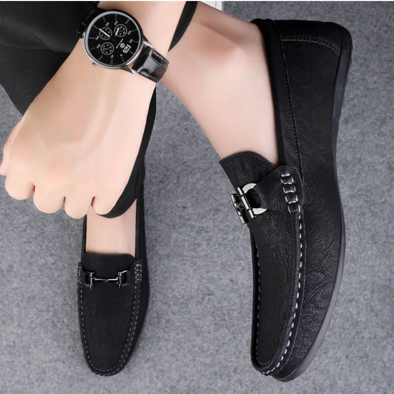 Men's Leather Loafers for Business Shoes