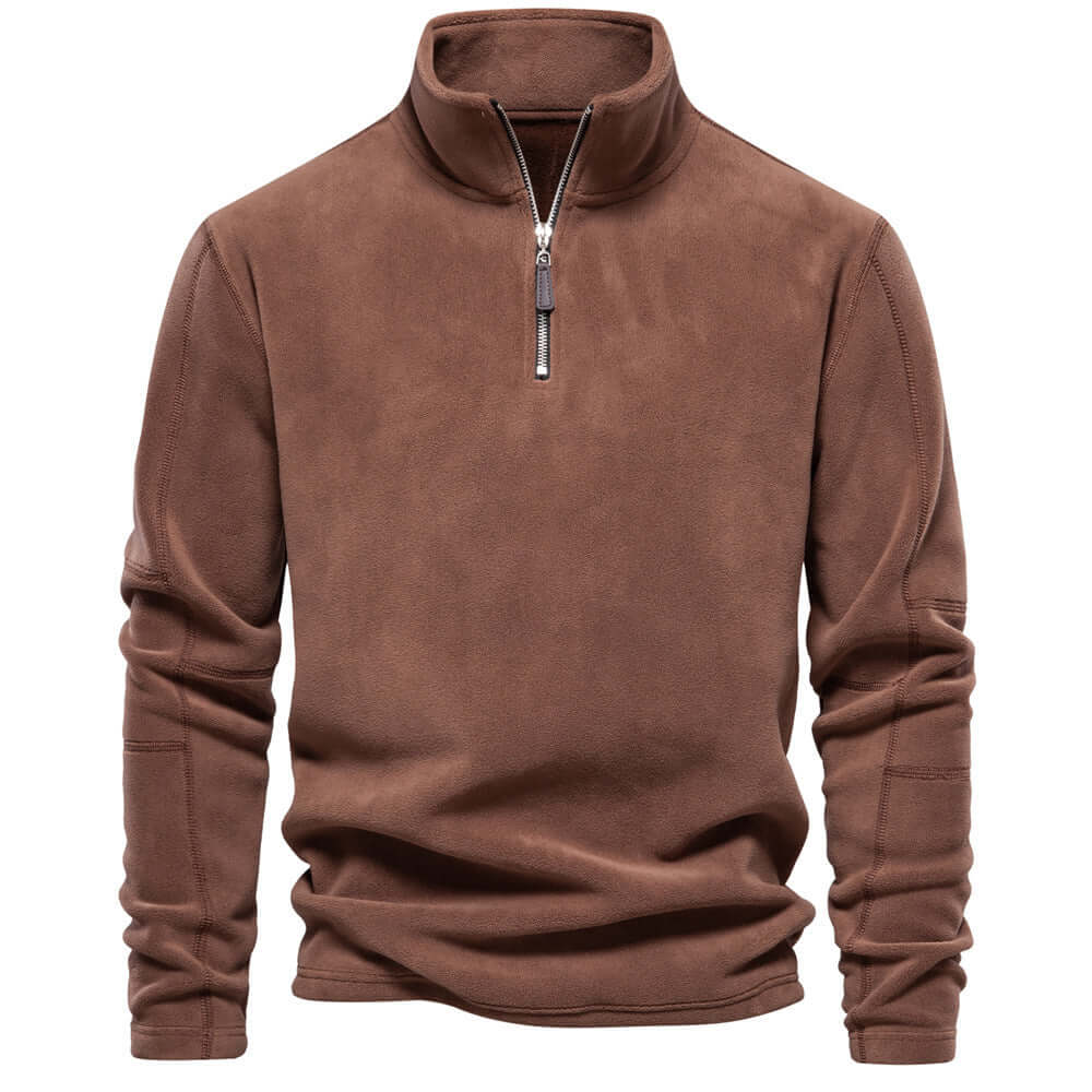 Thick Fleece Zip Sweater for Men