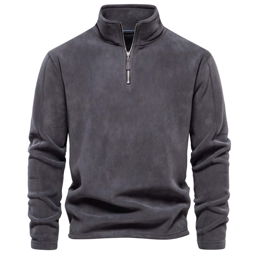 Thick Fleece Zip Sweater for Men