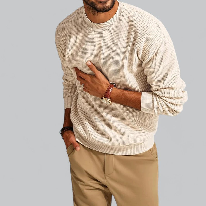 Men’s Wool Knit Crew Neck Sweater