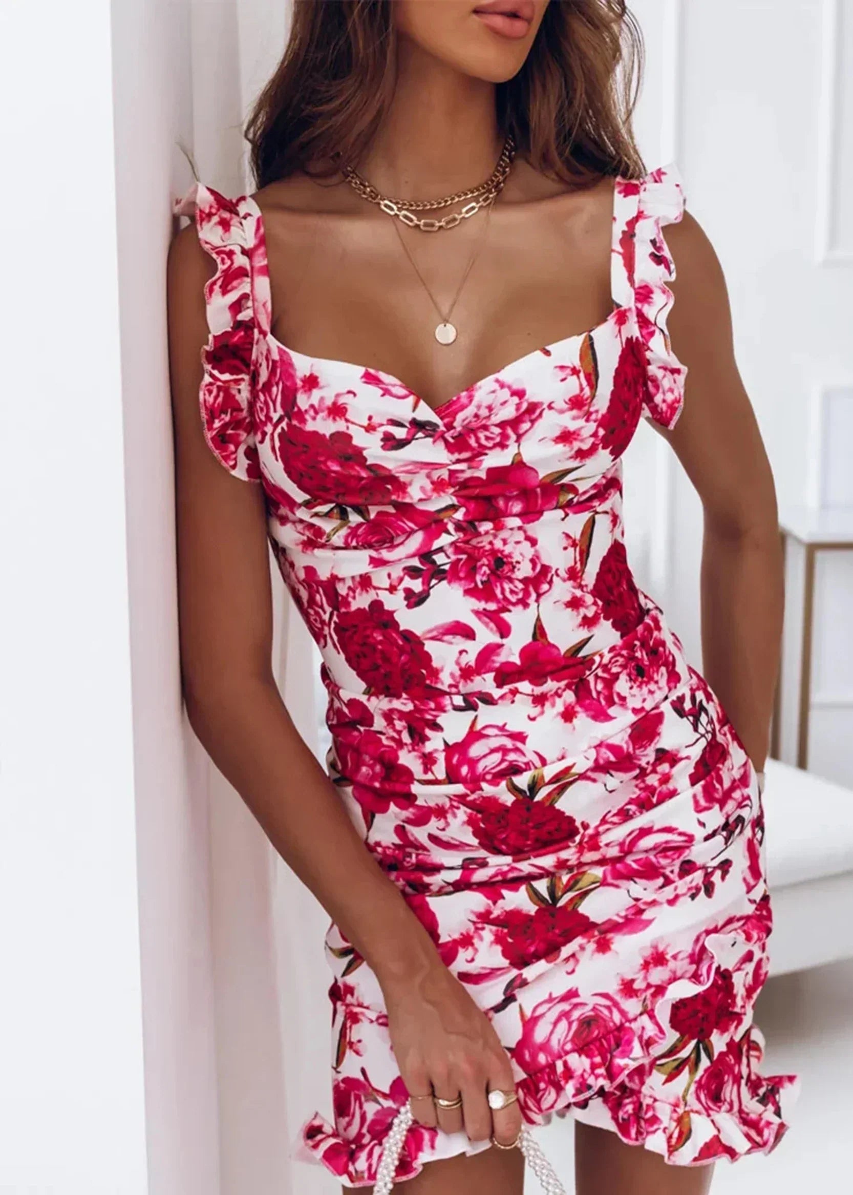 Women's Floral Wrap Dress