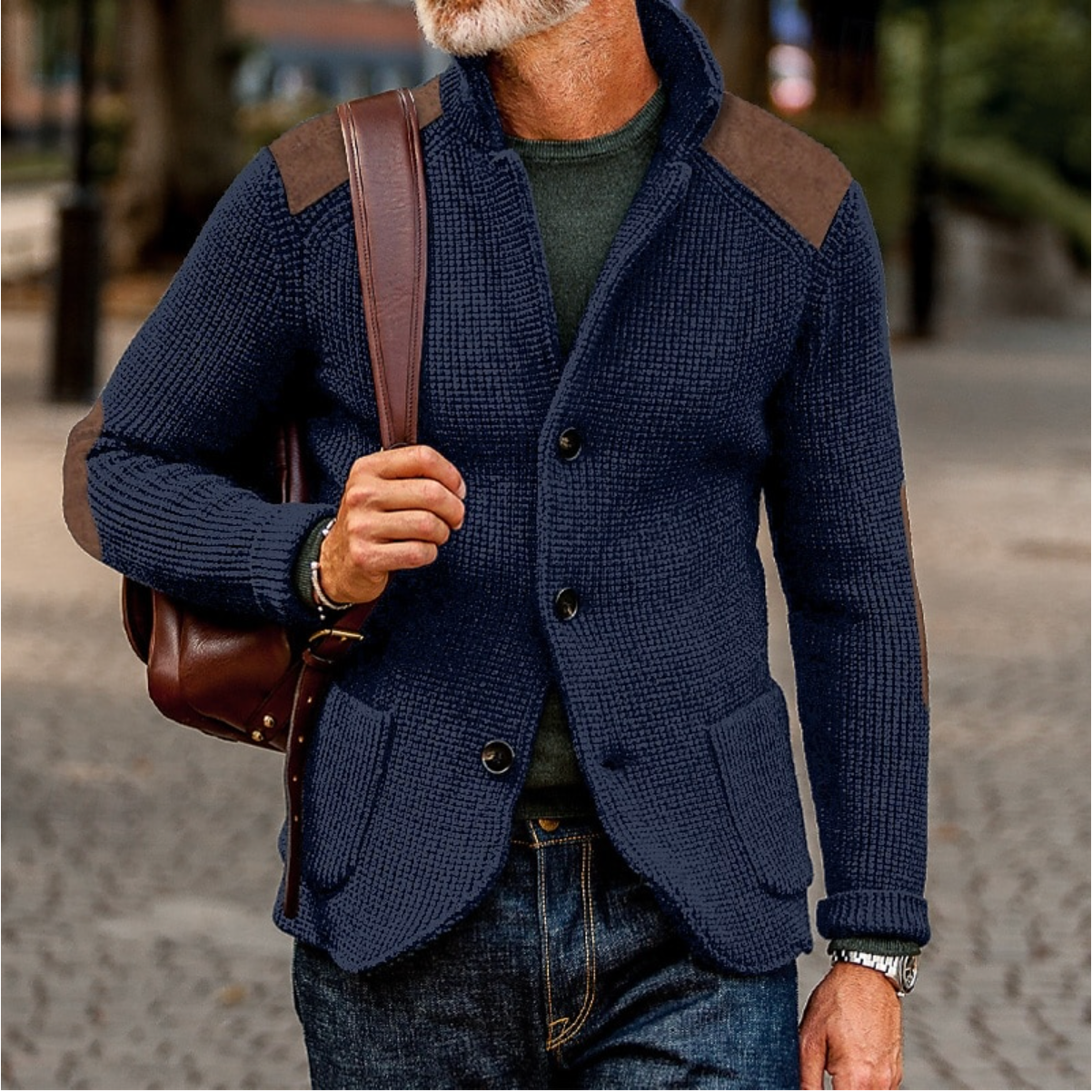 Men's Warm Cardigan Sweater