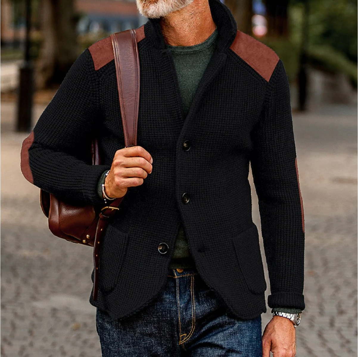 Men's Warm Cardigan Sweater