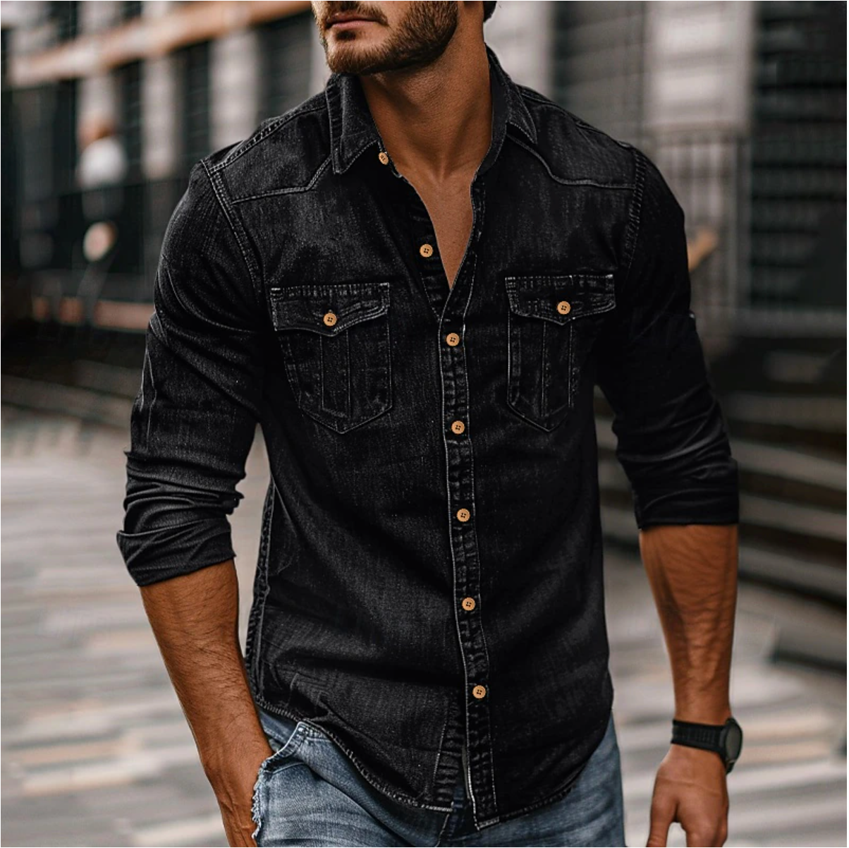 Men's Denim Shirt