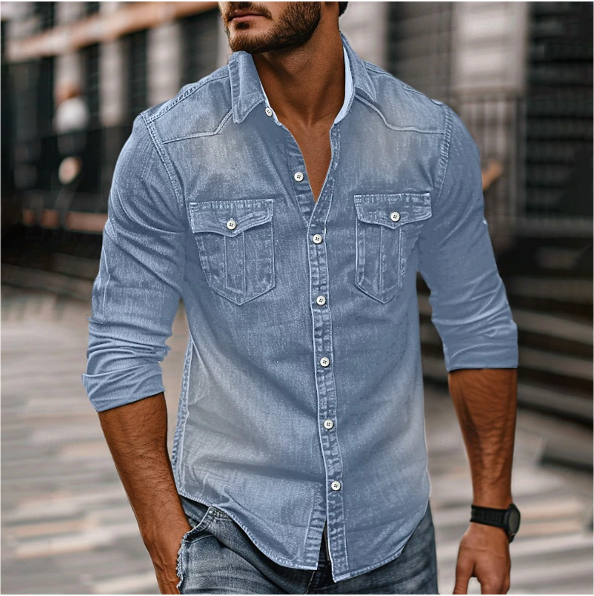 Men's Denim Shirt