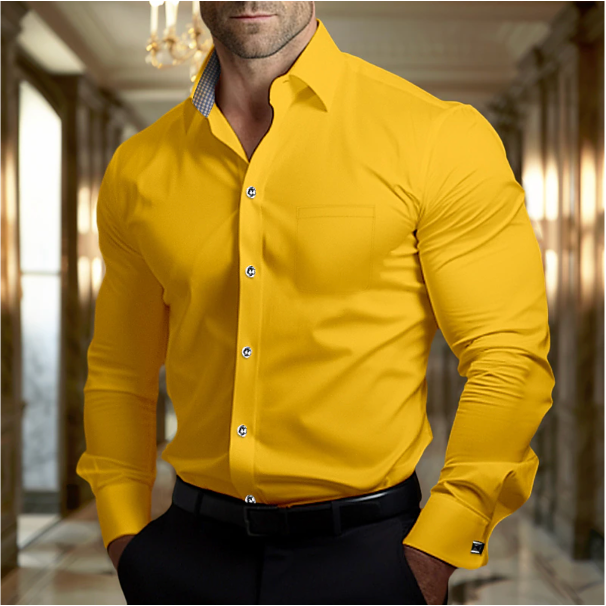 Men's Stylish Breathable Long-Sleeve Shirt