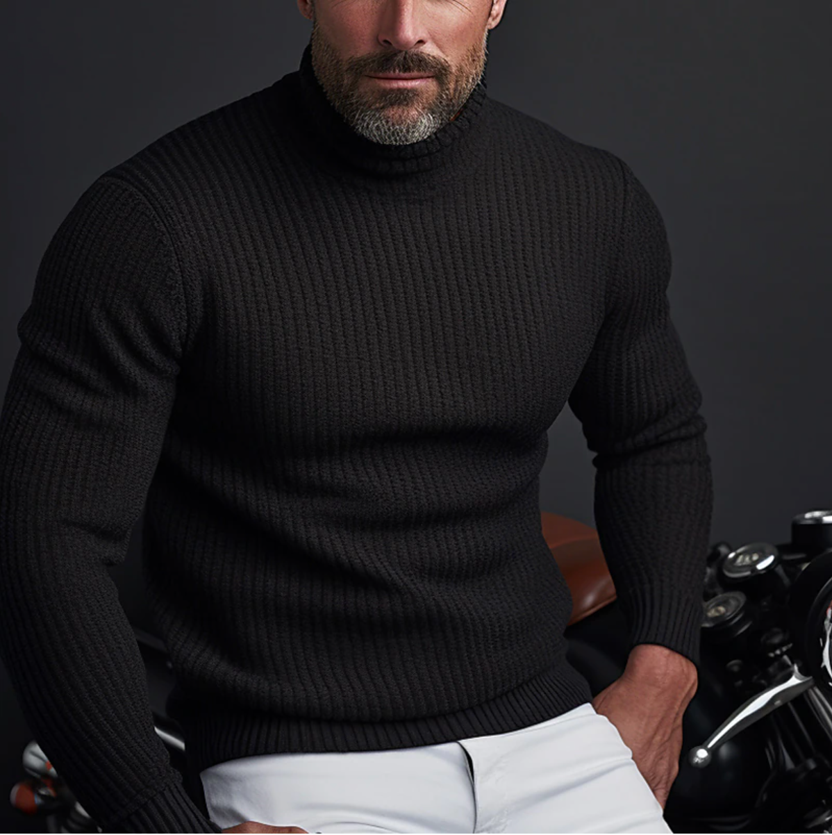 Men's Stylish Turtleneck Sweater