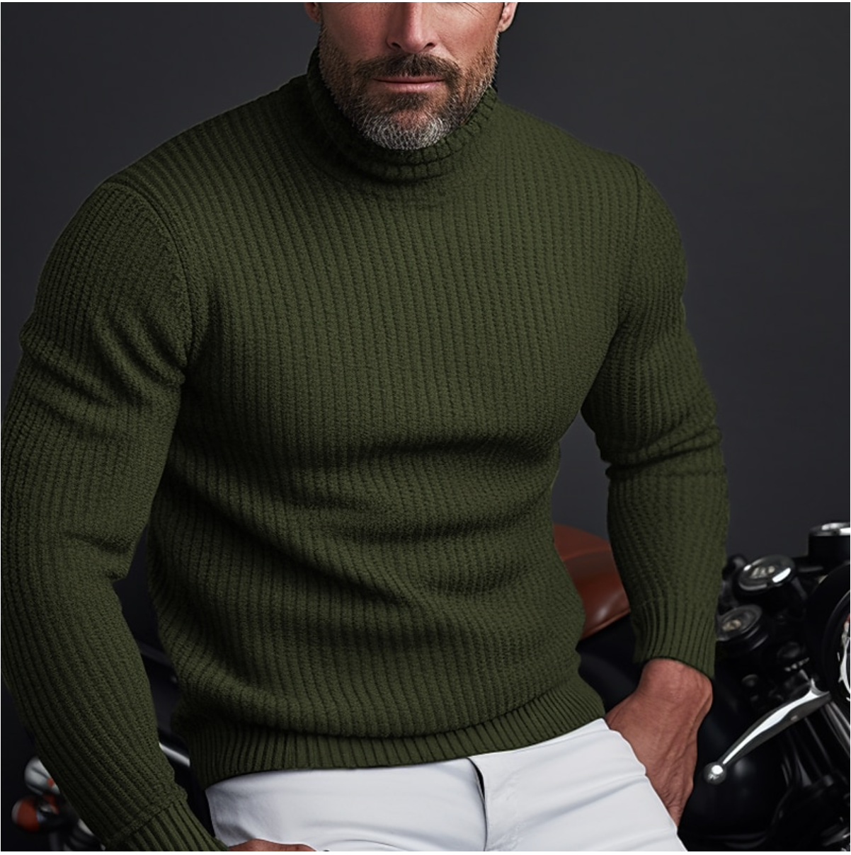 Men's Stylish Turtleneck Sweater