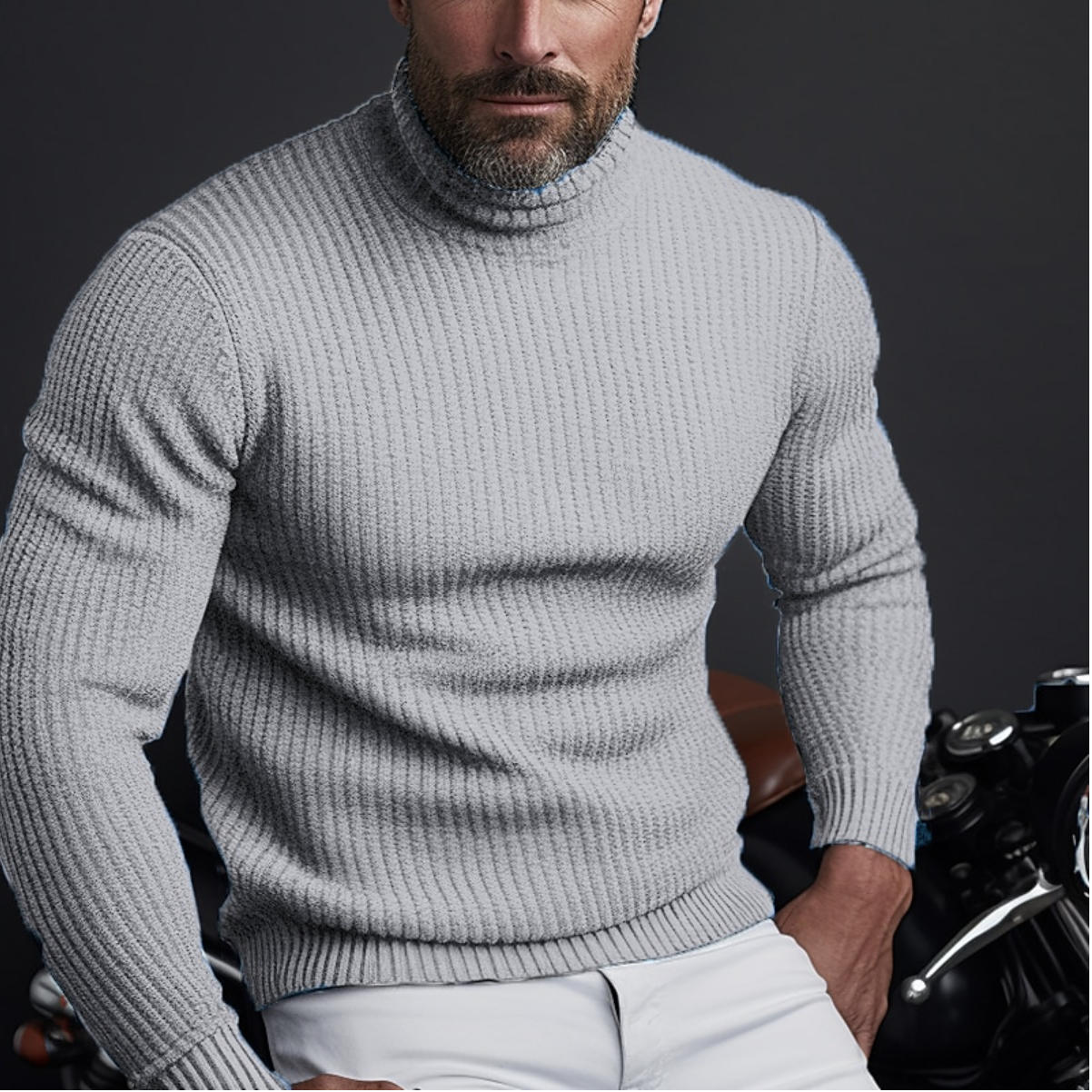 Men's Stylish Turtleneck Sweater