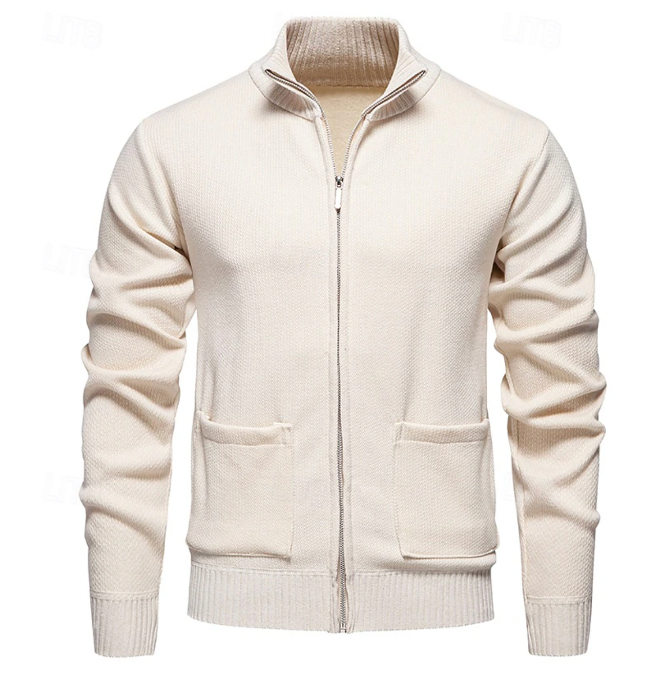 Men's Cashmere Zip-Up Cardigan