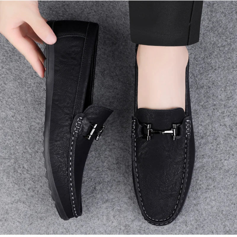 Men's Leather Loafers for Business Shoes