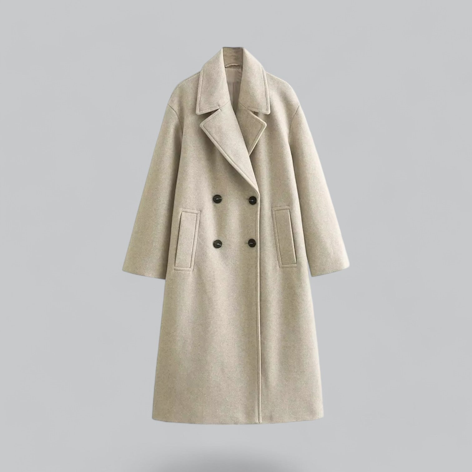 Women's Tailored Soft Buttoned Coat