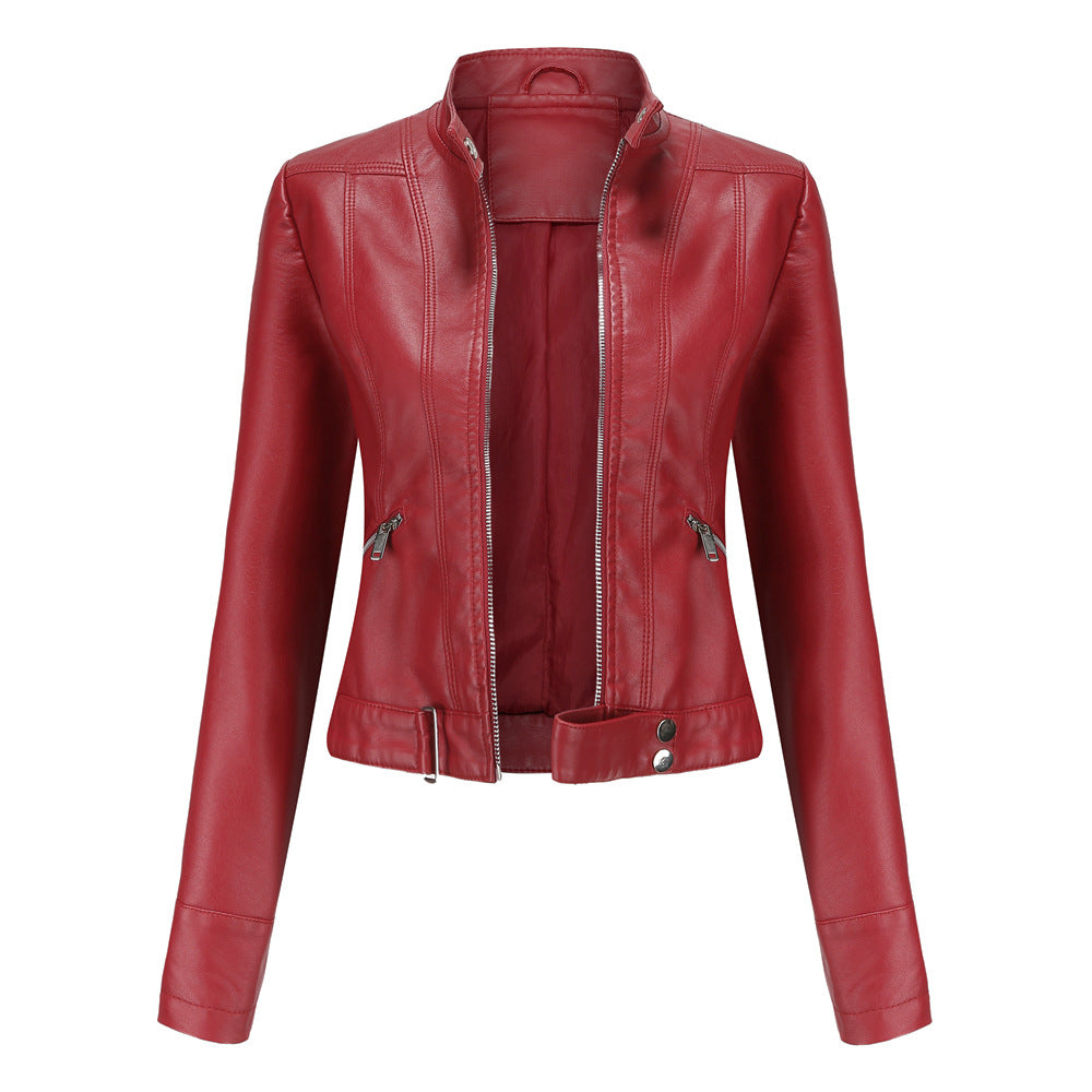 Women's stylish leather jacket