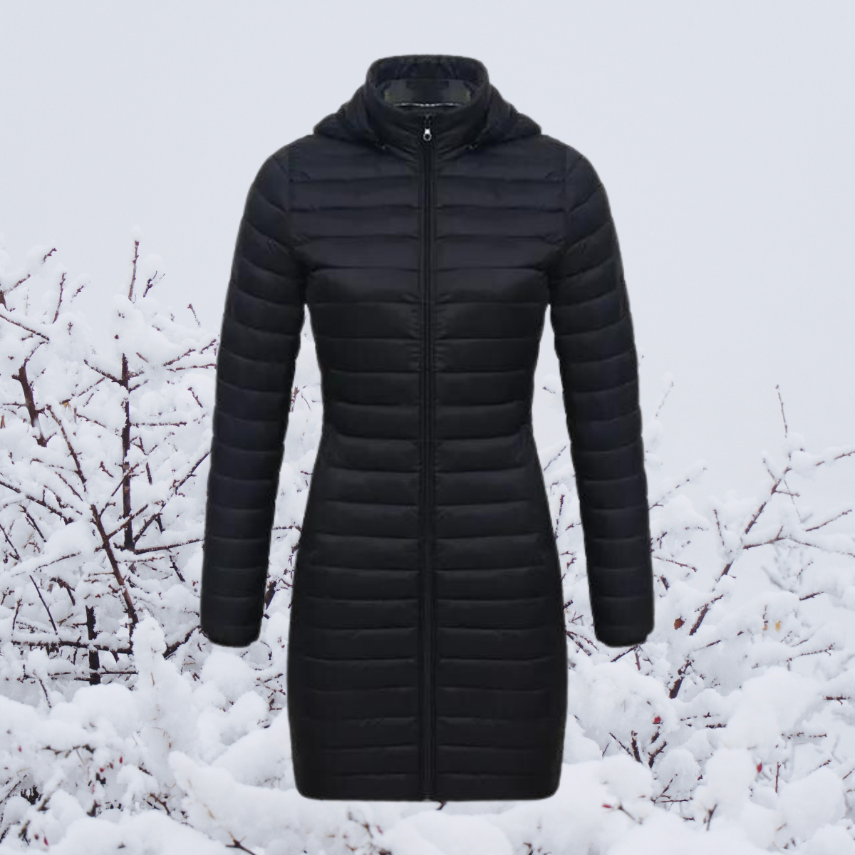 Ultralight Long Hooded Jacket for Women