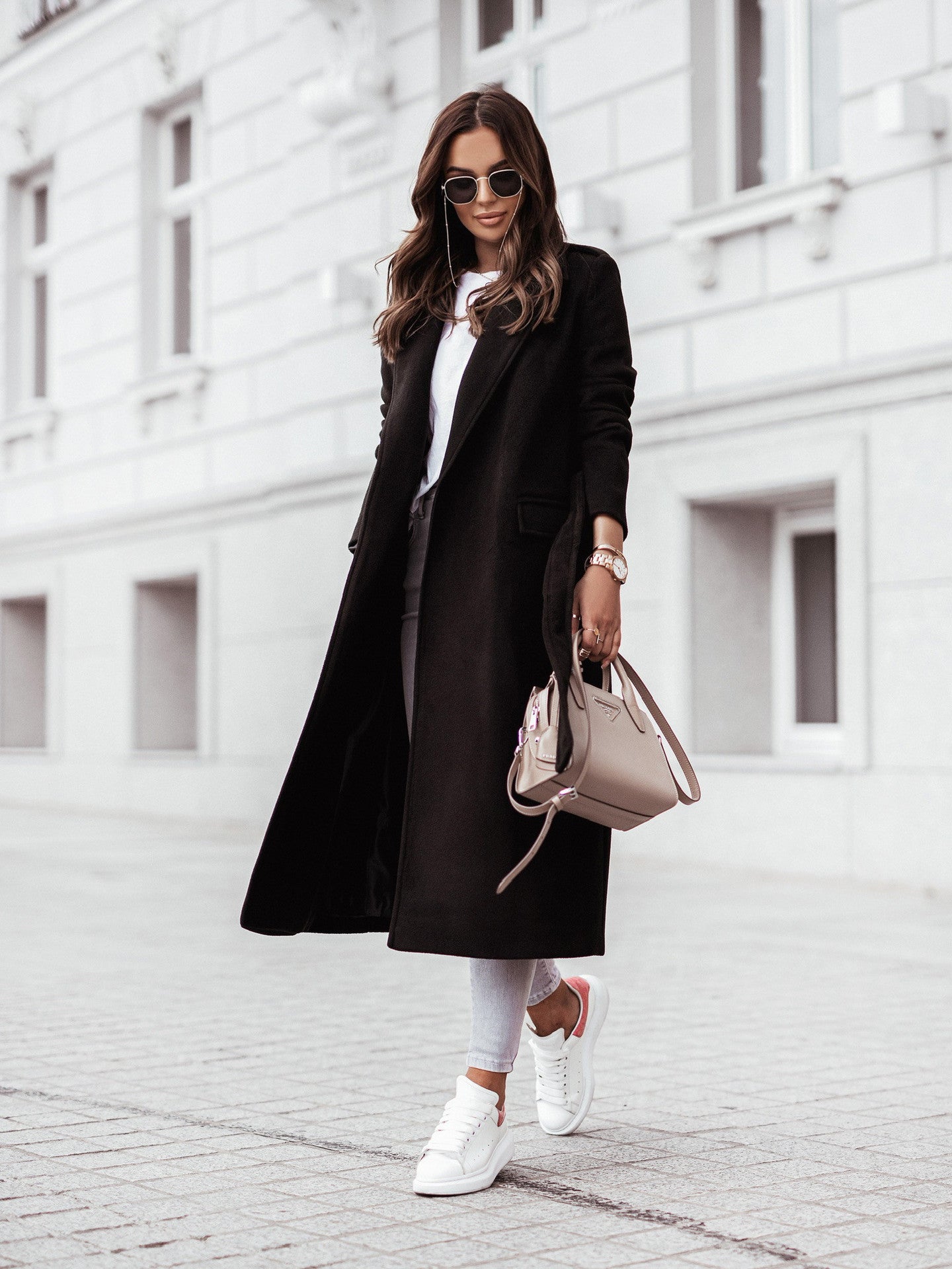 Women's Long Wool Blend Coat