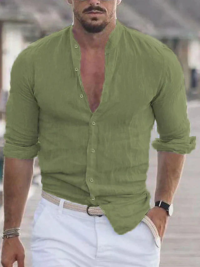 Men's Elegant Linen Shirt