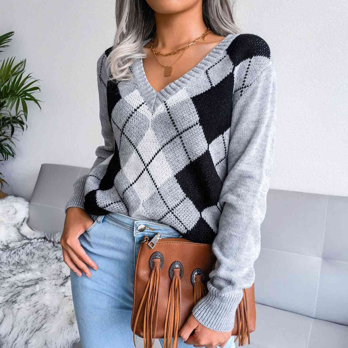 Soft V-Neck Women's Sweater