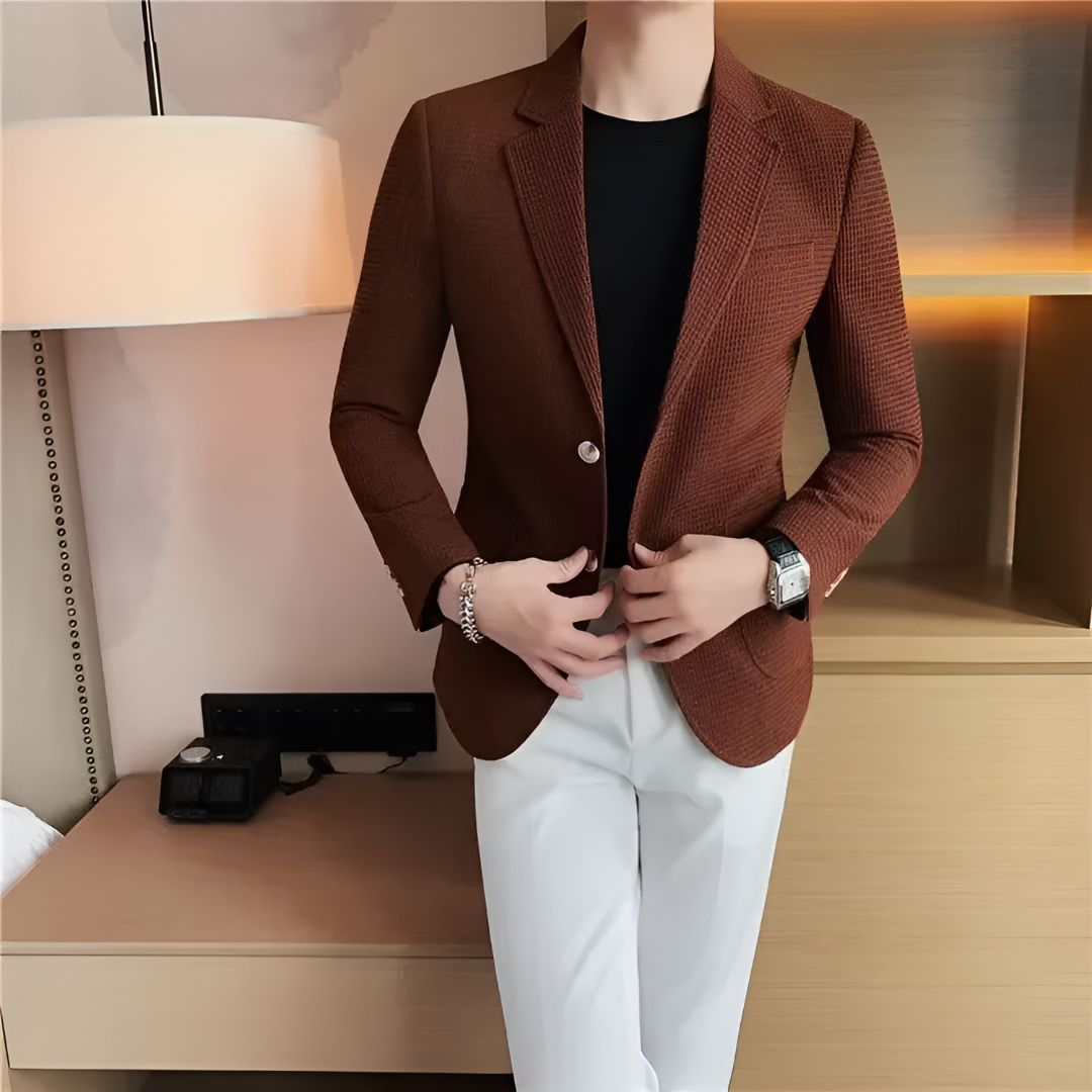 Men's Single-Breasted Jacket