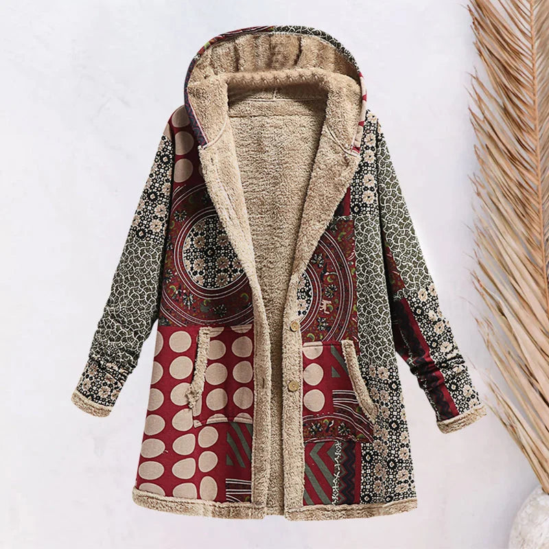 Hooded Vintage Inspired Jacket for Women