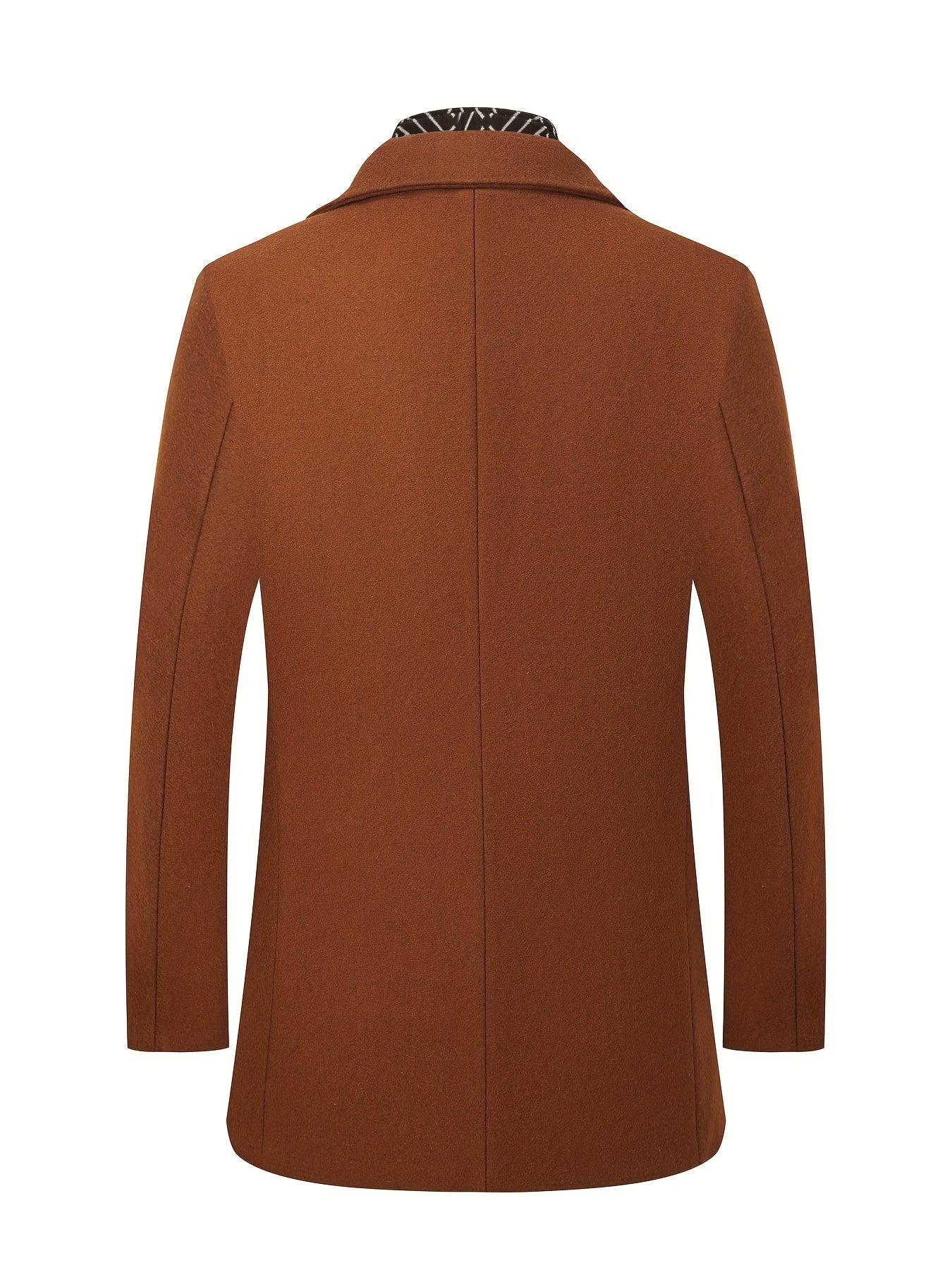 Men's wool blend trench coat