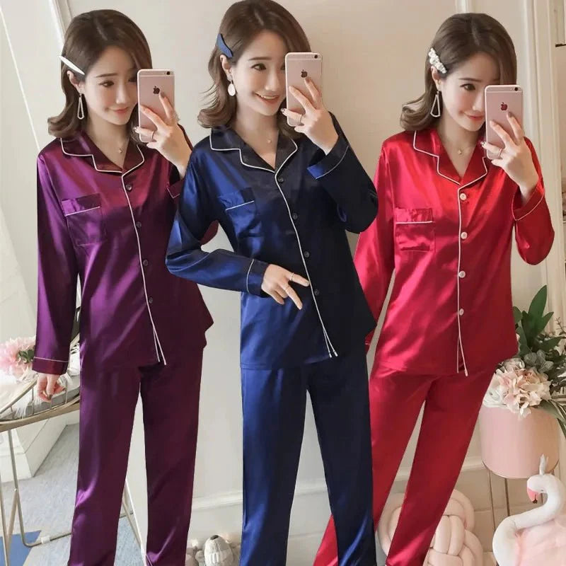 Women's Classic Silk Pajama Set